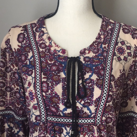 Daniel Rainn Long Sleeve Split Neck Blouse - Picture 4 of 7